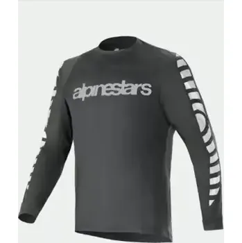 cyklistický dres Alpinestars A-Dura Dri Oscar pánský dres dlouhý rukáv Black Reflective vel. L