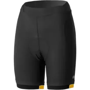 Cyklistické kalhoty Dotout Instinct dámské kraťasy s vložkou Black/Yellow vel. S