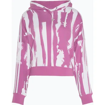 Dámská mikina Dámská mikina Adidas Thebe Magugu semi pulse lila/white