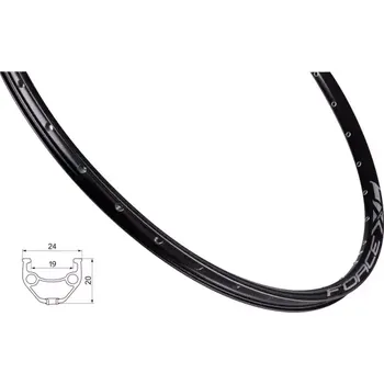 Ráfek na kolo Force XC Basic Disc 19-622 32 děr ráfek černá