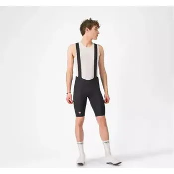 Cyklistické kalhoty Castelli Free Aero Race pánské kraťasy s vložkou a laclem Black vel. XXL