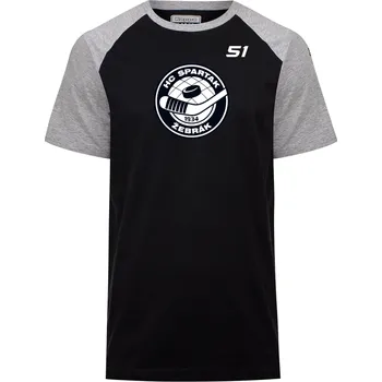 Pánské tričko Kappa CAFY triko HC Spartak Žebrák Sr černá/šedá 3XL