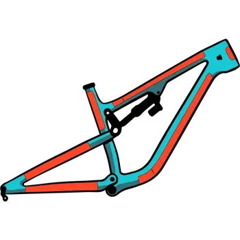 rám kola RideWrap set ochranných fólií na rám 60 % pokrytí pro celoodpružená horská kola Matná