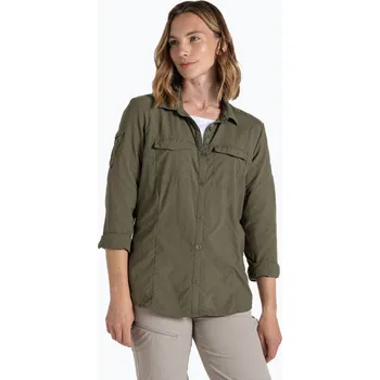 Dámské tričko Dámské trekové tričko Craghoppers NosiLife Adventure s dlouhými rukávy III wild olive