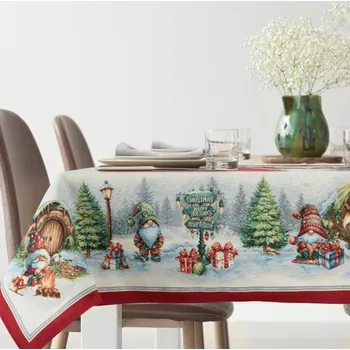 ubrus Ubrus XMAS červený / naturální