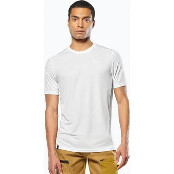 Pánské oblečení Pánské tričko Salewa Puez HYB Dry white