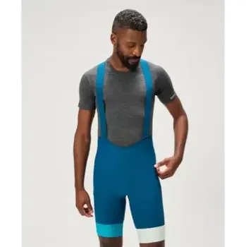 Cyklistické kalhoty Endura Loop pánské cyklistické kraťasy s laclem Barra Blue vel. M