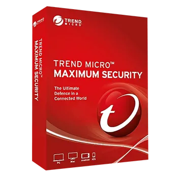 Antivir Trend Micro Maximum Security - 3 zařízení, 2 roky