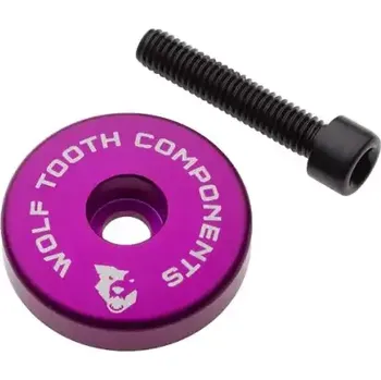 Hlavové složení Wolf Tooth Ultralight víčko hlavového složení + 5 mm podložka fialová