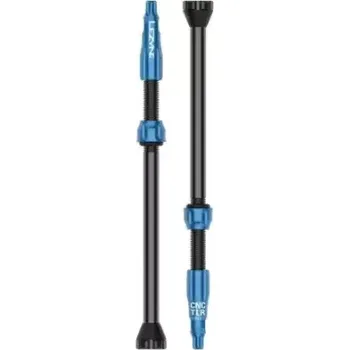 ventilky Lezyne CNC TLR Valve bezdušový ventilek 80 mm modrá
