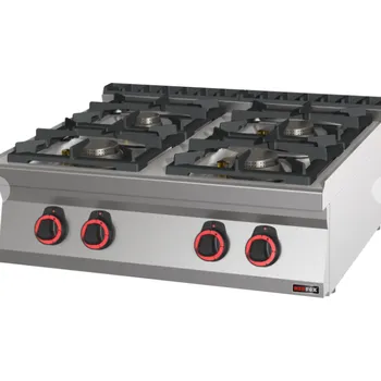 Sporák RM GASTRO Plynový sporák stolní SP 70/08 G 4 zóny RedFox