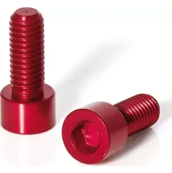 Košík na láhev XLC BC-X02 Alu šrouby do košíku 2 ks červená