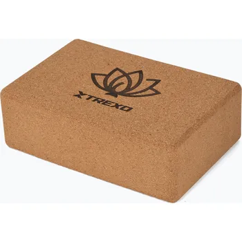 Kostka na jógu XTREXO korkowa TXO-B4Z077-NC natural