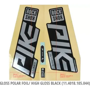 Vidlice na kolo Rock Shox Decal Pike Ultimate 27,5"/29" 2021 gloss polar foil/high gloss black
