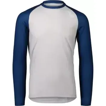 cyklistický dres POC Pure pánský MTB dres dlouhý rukáv Lead Blue/Granite Grey vel. S
