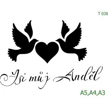 Šablona T 036 - A4 , Lepící fólie