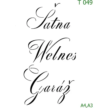 Šablona T 049 - A4 , Lepící fólie