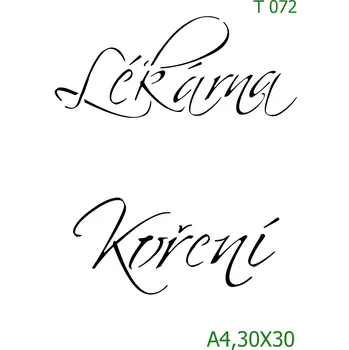 Šablona T 073 - A4 , Nelepící folie