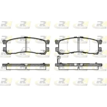 Brzdová destička Klocki hamulcowe 21569 tył, 2399.21