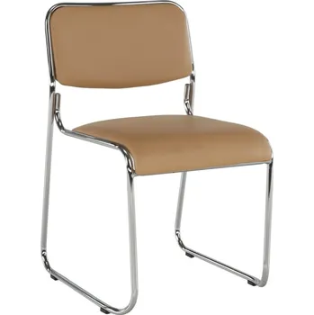 Jídelní židle Zasedací stolička, hnědá ekokůže, BULUT