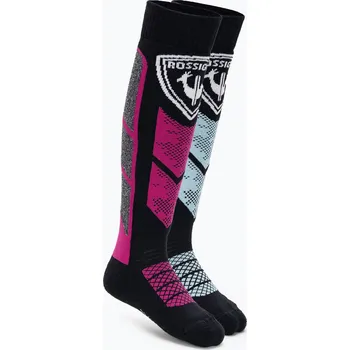 Rossignol L3 Jr Thermotech dětské lyžařské ponožky 2 páry orchidejově růžové