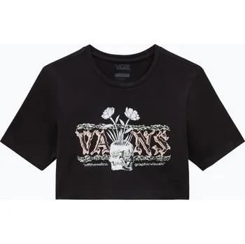 Dámské tričko Dámské tričko Vans Growing Ideas Crew Crop Ii black