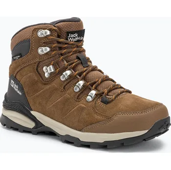 Dámská treková obuv Dámské trekové boty Jack Wolfskin Refugio Texapore Mid brown/apricot