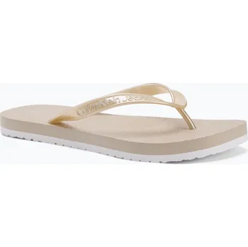 Dámské žabky Dámské žabky Calvin Klein YW0YW01720 Thong+ Tpu Metallic eggshell/bright white