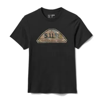 Pánské tričko Tričko Camo Crest Tee, 5.11, černé, M