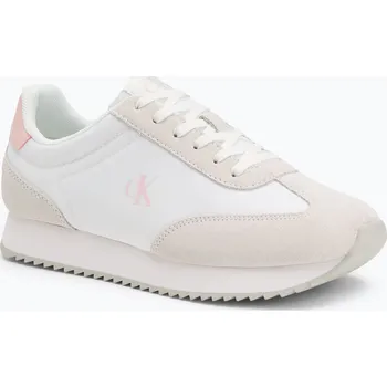 Oblečení a móda Dámské boty Calvin Klein YW0YW01828 Caleup Mg Nylon Mix Bright White/Sweet Pink