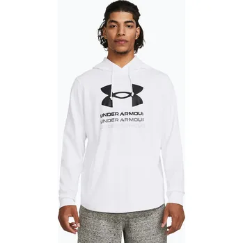 Pánská mikina Pánská mikina Under Armour Rival Terry Graphic Hood white/black