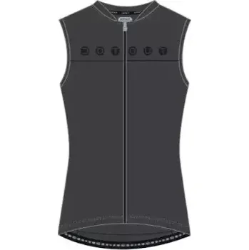 cyklistický dres Dotout Signal dámský dres bez rukávů Light Black vel. S