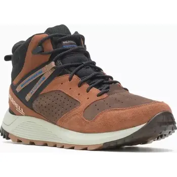 Pánská treková obuv Merrell Wildwood Sneaker Boot MID WP pánská turistická obuv bracken vel. UK 8,5 / EU 43
