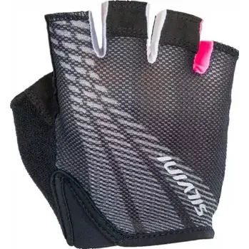 Cyklistické rukavice Silvini Team dětské rukavice black/pink vel. 15-16 let