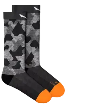 Pánské ponožky Salewa Pedroc Camo Merino Crew pánské ponožky Black Out vel. 39-41