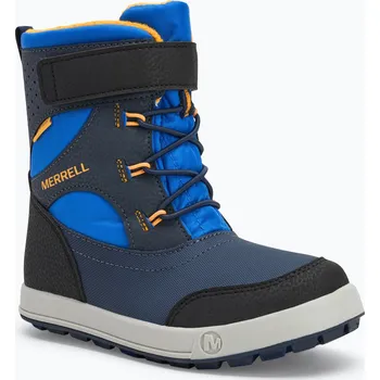 Dívčí obuv Dětské sněhule Merrell Snow Storm 3.0 Wtrpf blue/black/orange