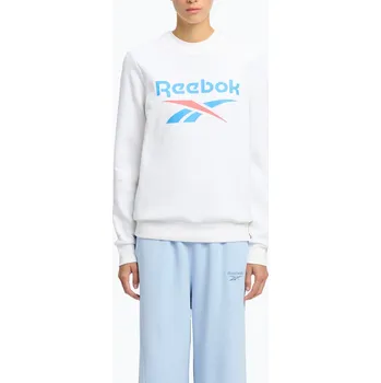 Dámská mikina Dámská mikina Reebok Identity Big Logo Fleece Crew white/coral/blue