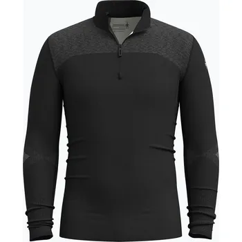 Pánská termo mikina Smartwool Intraknit Thermal Merino Base Layer 1/4 Zip black/white