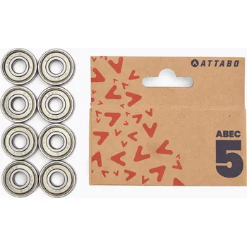 Ložisko k in-line bruslím Ložiska ATTABO ABEC 5 8 ks silver