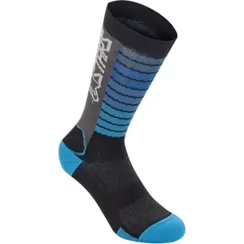 Pánské ponožky Alpinestars Drop 22 ponožky Black/Aqua vel. S
