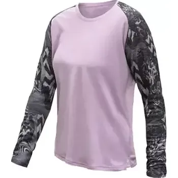 Dámské tričko Sensor Merino Blend Impress dámské triko dlouhý rukáv Mystic Violet/Zebra vel. M