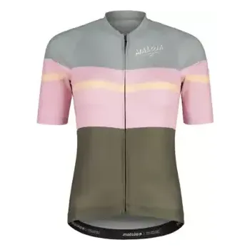 cyklistický dres Maloja SchneckM. dámský dres krátky rukáv Alpine Woods Multi vel. M