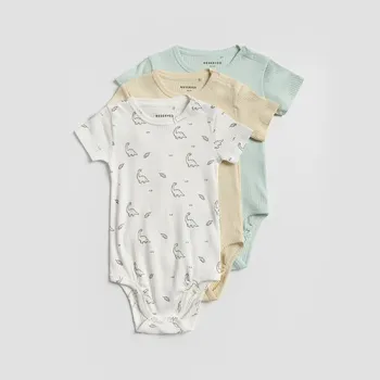 Reserved - Sada 3 bavlněných body - tělová - 947FG-02X - 947FG-02X-92