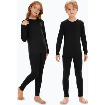 Dětské termoprádlo Dětské termoprádlo WOOLCANO Merino SET0683 černé