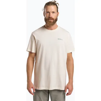 Pánské tričko Pánské tričko Jack Wolfskin Essential cotton white