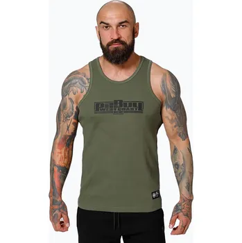 Pánské tričko Pánské boxerské tílko Pitbull olive