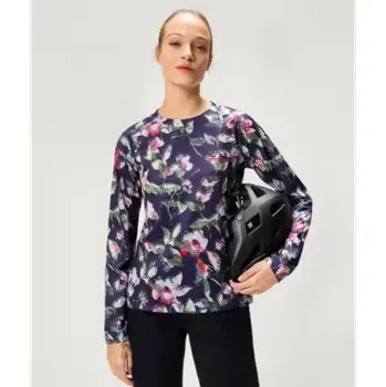 cyklistický dres Endura LTD Floral dámský dres dlouhý rukáv Bramble vel. L