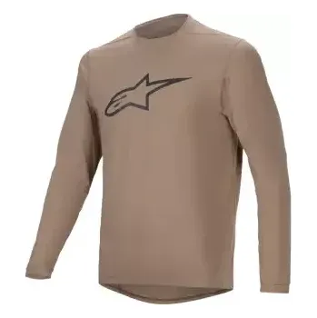Cyklistické oblečení Alpinestars A-Dura Astar pánský dres dlouhý rukáv Light Brown vel. L