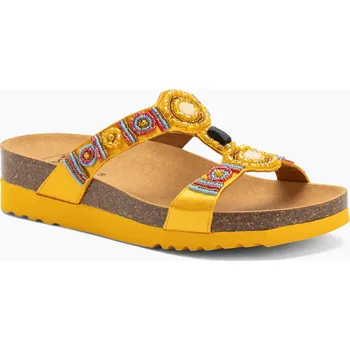 Dámské pantofle Dámské nazouváky Scholl New Bogota Wedge Med tangerine