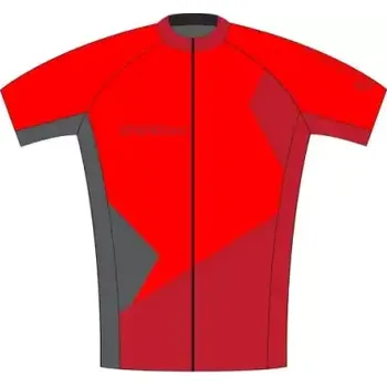 cyklistický dres Superior pánský dres krátký rukáv červená/šedá vel. S